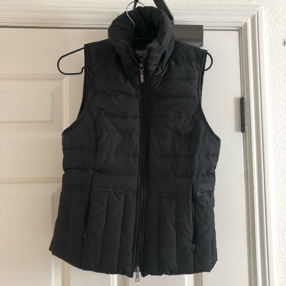 Black long vest